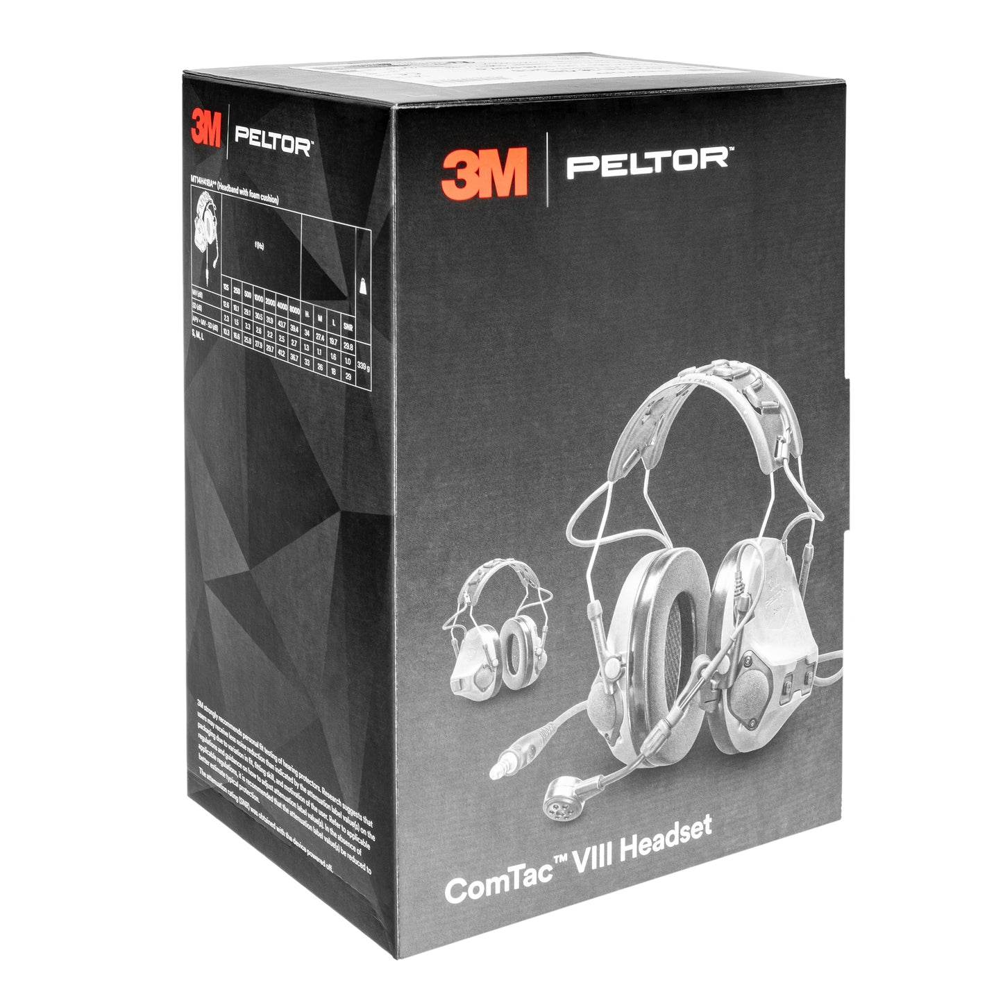 Ochronniki słuchu aktywne 3M Peltor ComTac VIII z mikrofonem - Grey