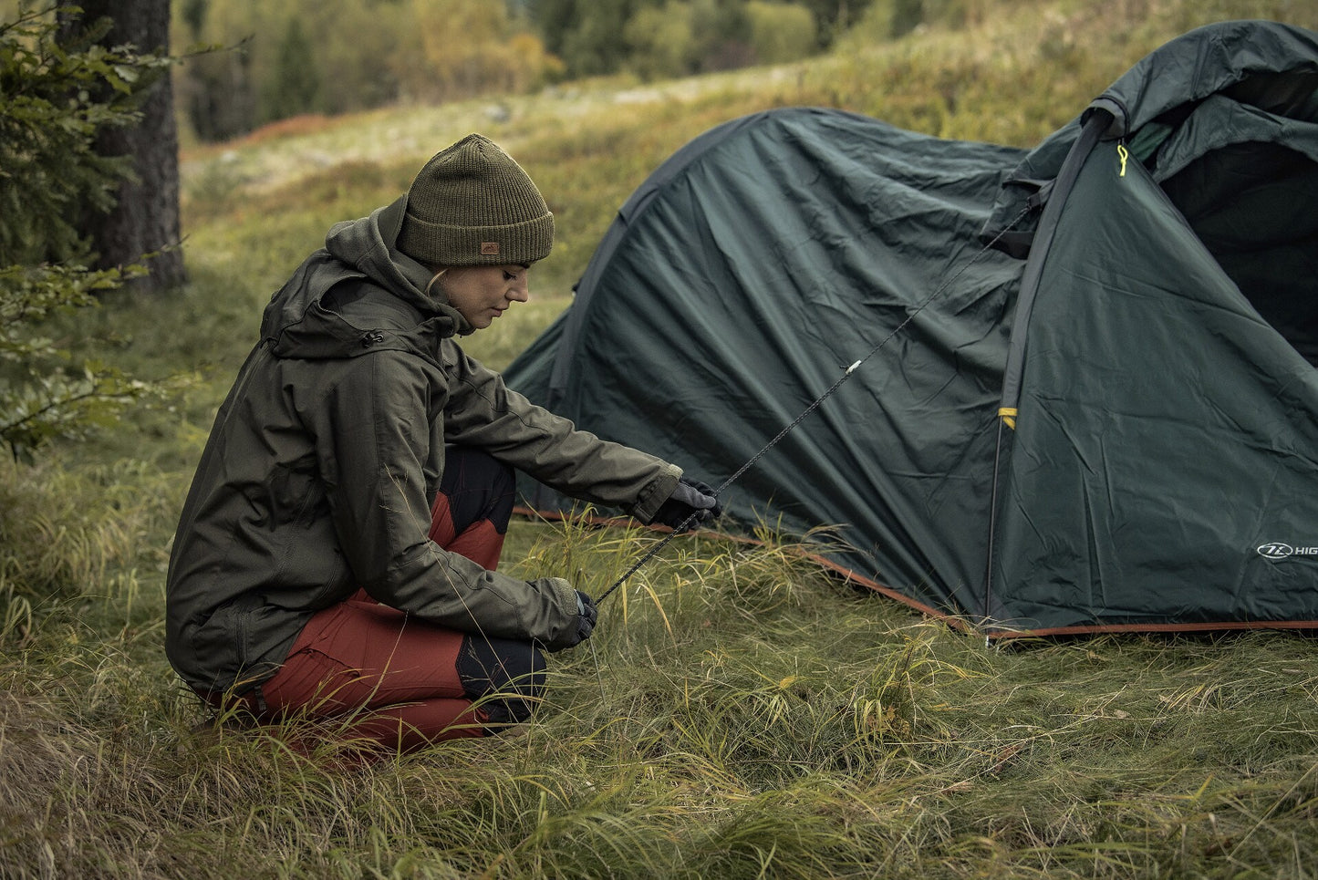 Namiot 2-osobowy Highlander Outdoor Blackthorn - Hunter Green