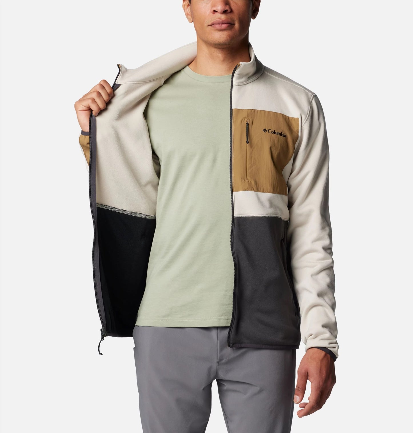 Polar Columbia Hike II Technical Fleece - Dark Stone/Shark/Delta