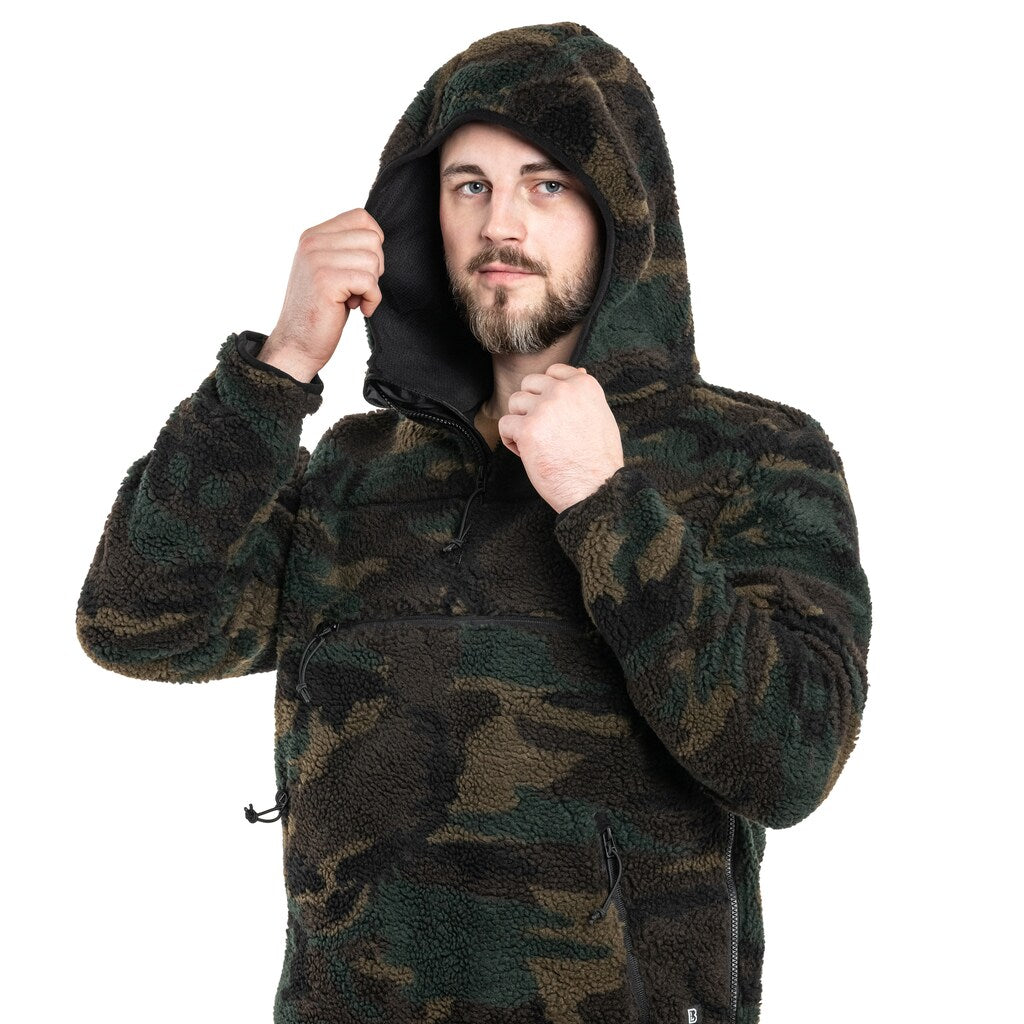 Polar Brandit Teddyfleece Worker Pullover - Woodland