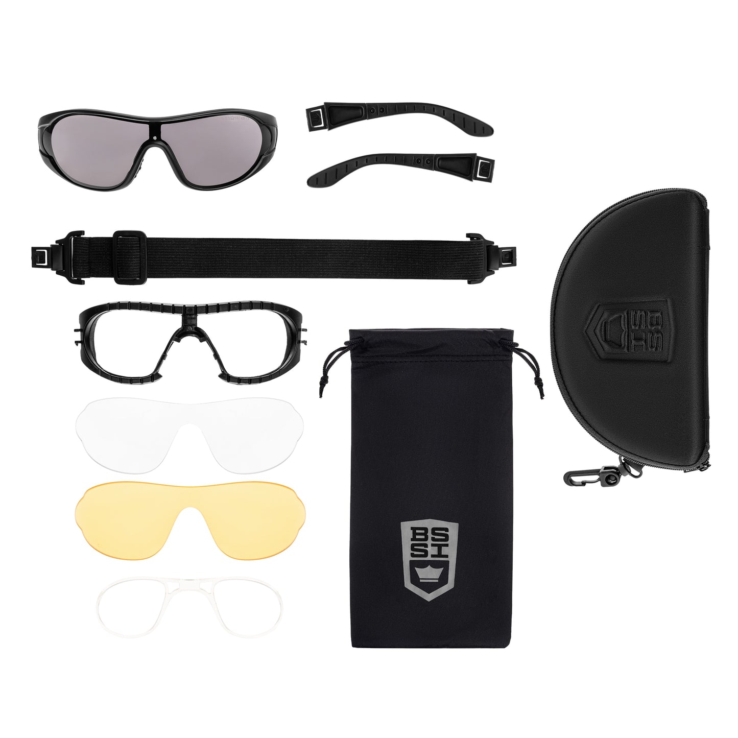Okulary taktyczne Bolle Raider Kit - Black