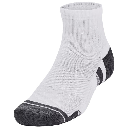 Skarpety Under Armour Performance Cotton Quarter White/Pitch Gray - 3 pary
