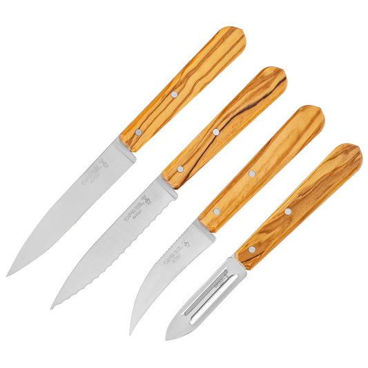 Zestaw noży kuchennych Opinel Essentials Olive Box Set