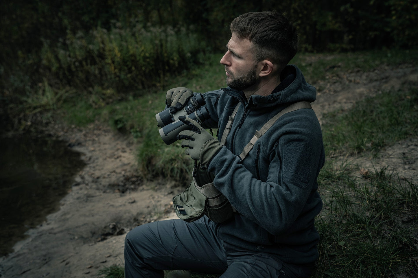 Polar Helikon Patriot Mk2 Hybrid Fleece - Shadow Grey/Black
