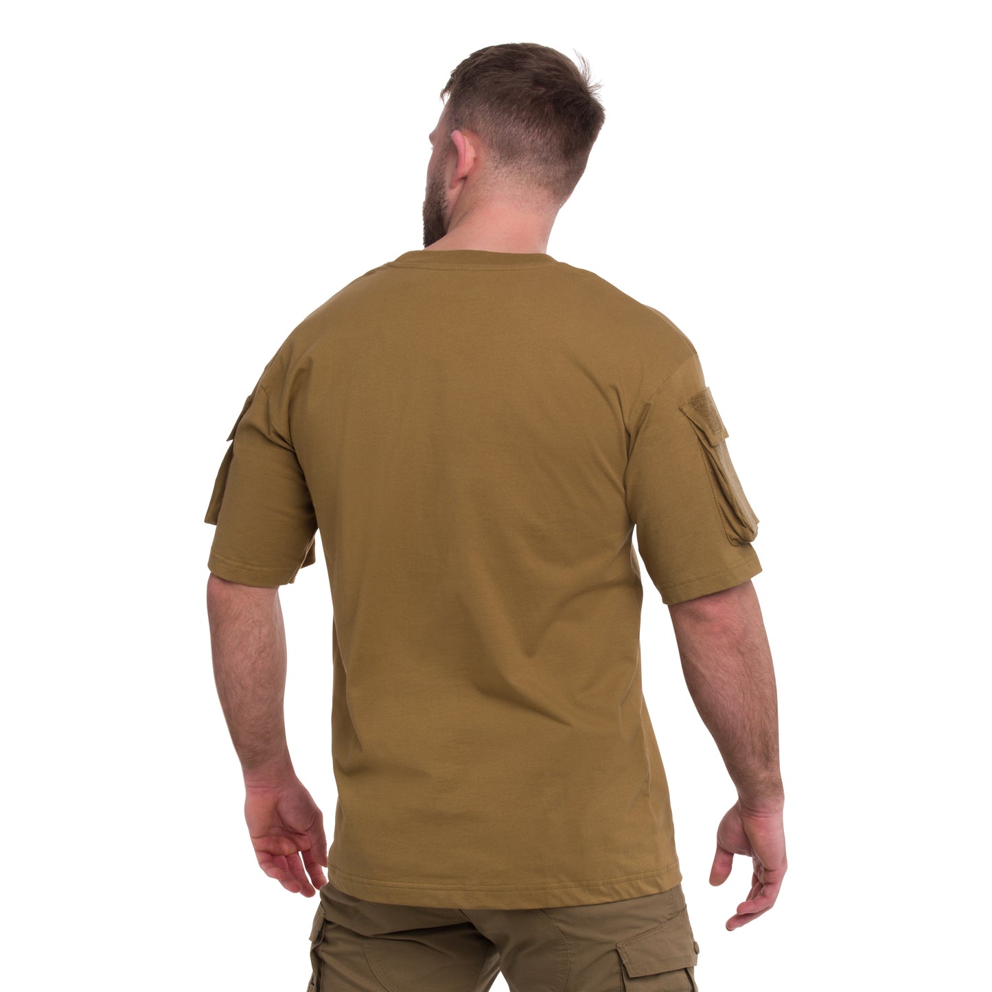 Koszulka T-shirt MFH z kieszeniami - Coyote
