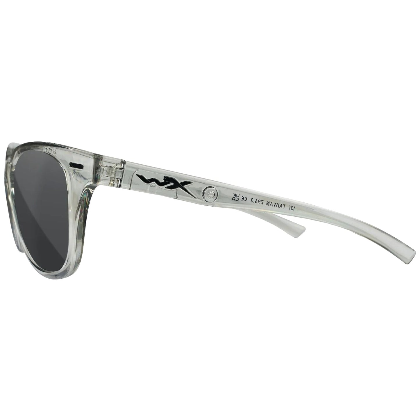 Okulary damskie Wiley X Ultra - Captivate Polarized Grey/Gloss Crystal Light Grey