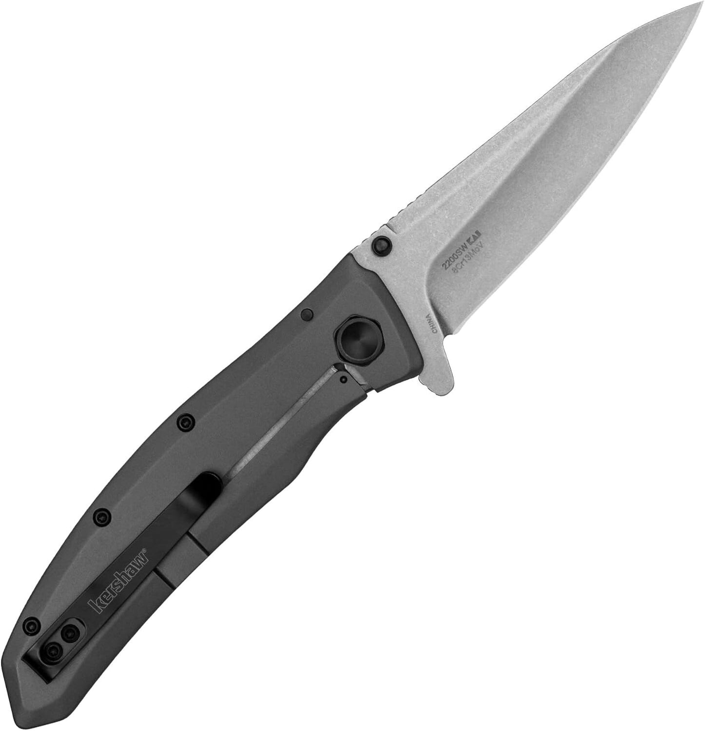 Nóż składany Kershaw Grid - Grey/Stonewashed