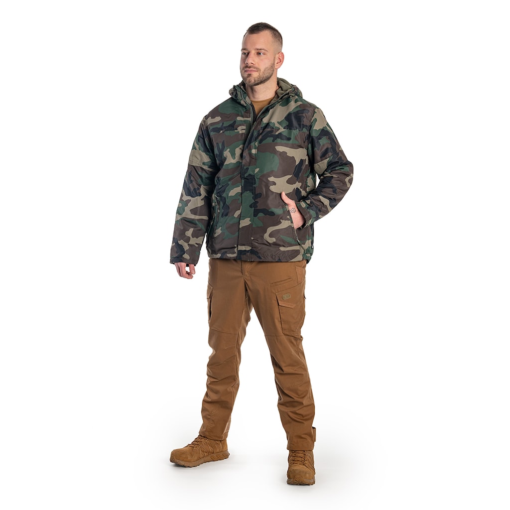 Kurtka Brandit Windbreaker Frontzip - Woodland