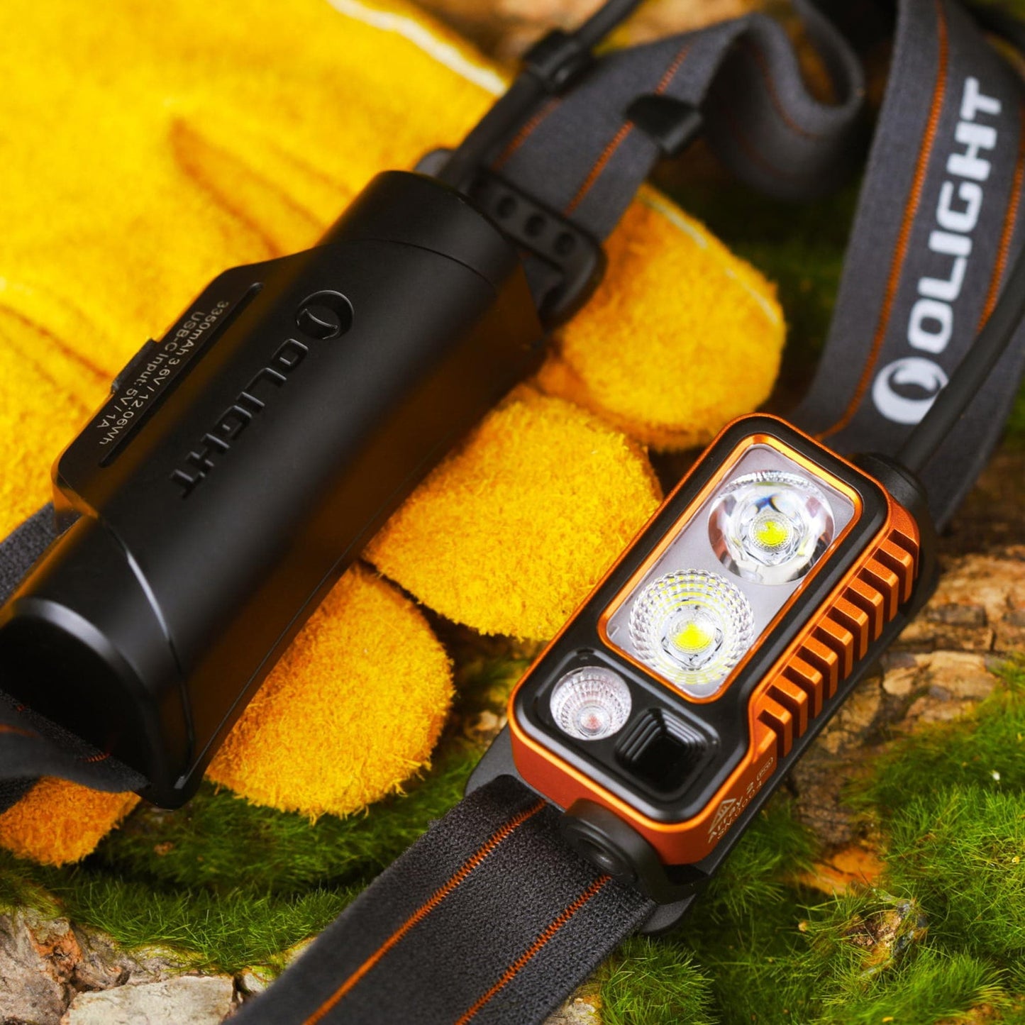 Latarka czołowa Olight Array 2 Pro Orange - 1500 lumenów