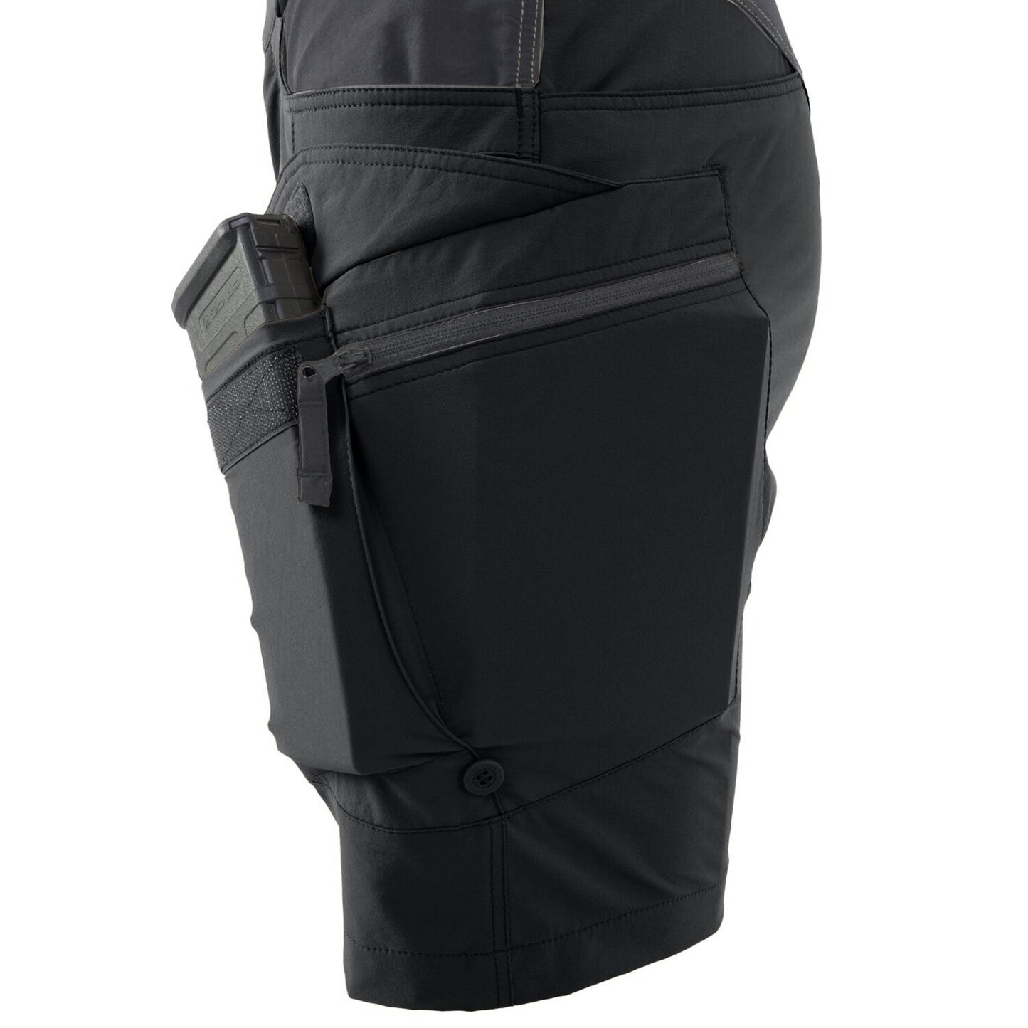 Szorty damskie Helikon OTP Nylon 8,5" - Black/Shadow Grey