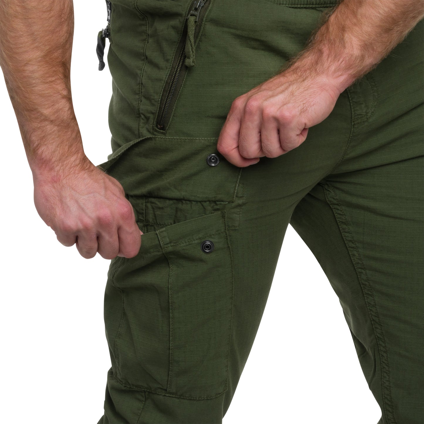 Spodnie Alpha Industries Rip-Stop Jogger - Dark Olive