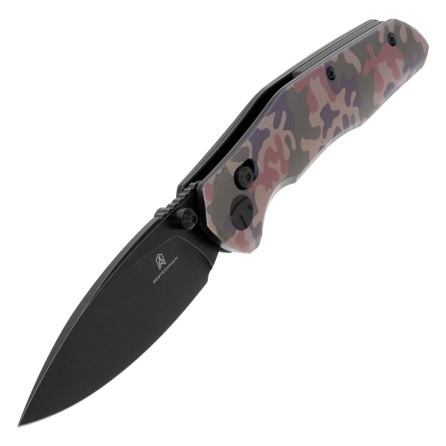 Nóż składany Bestechman Ronan Stonewash - wz.93 Pantera PL Woodland