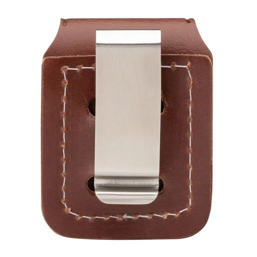 Etui na zapalniczkę Zippo z klipsem - Brązowe