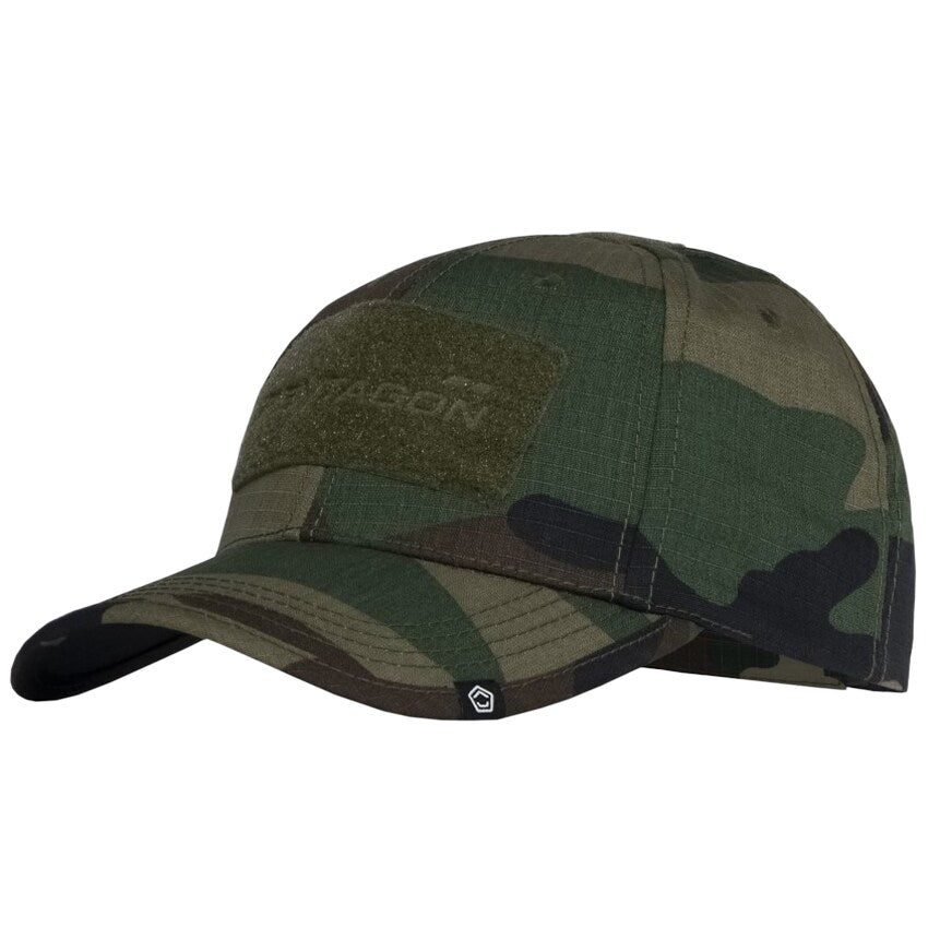 Czapka z daszkiem Pentagon Tactical 2.0 BB Rip-Stop Cap - Woodland