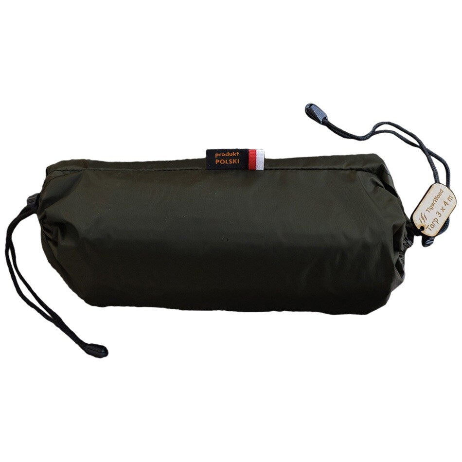 Płachta biwakowa TigerWood Tarp T2 3 x 4 m - Dark Khaki