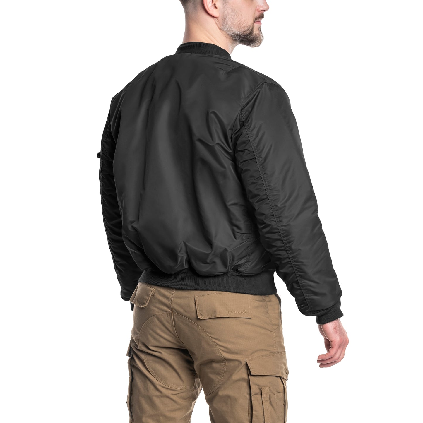Kurtka MFH MA-1 US Flight Jacket - Black