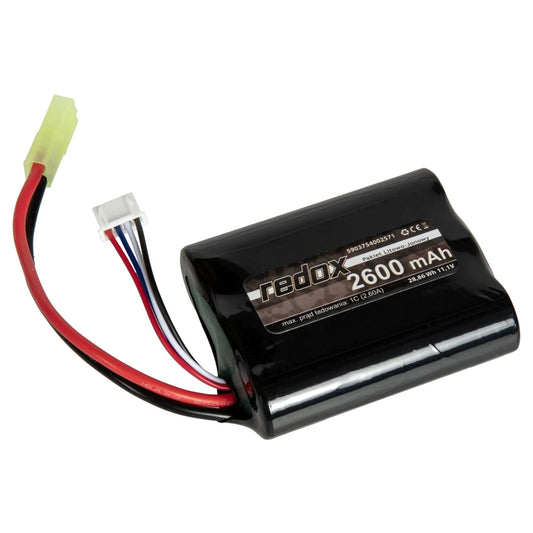 Akumulator ASG Redox Li-Ion 2600 mAh 11,1V - Tamiya mała
