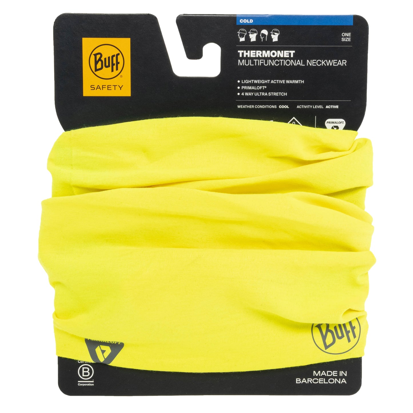 Chusta ochronna Buff Safety Thermonet Neckwear - Solid Yellow Fluor