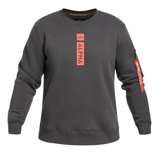 Bluza Alpha Industries Reflective Print Sweater - Vintage Grey