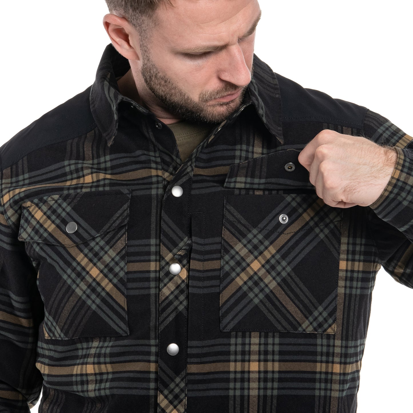 Koszula Helikon Winter Warden Long Sleeve - Slate Moorland Plaid