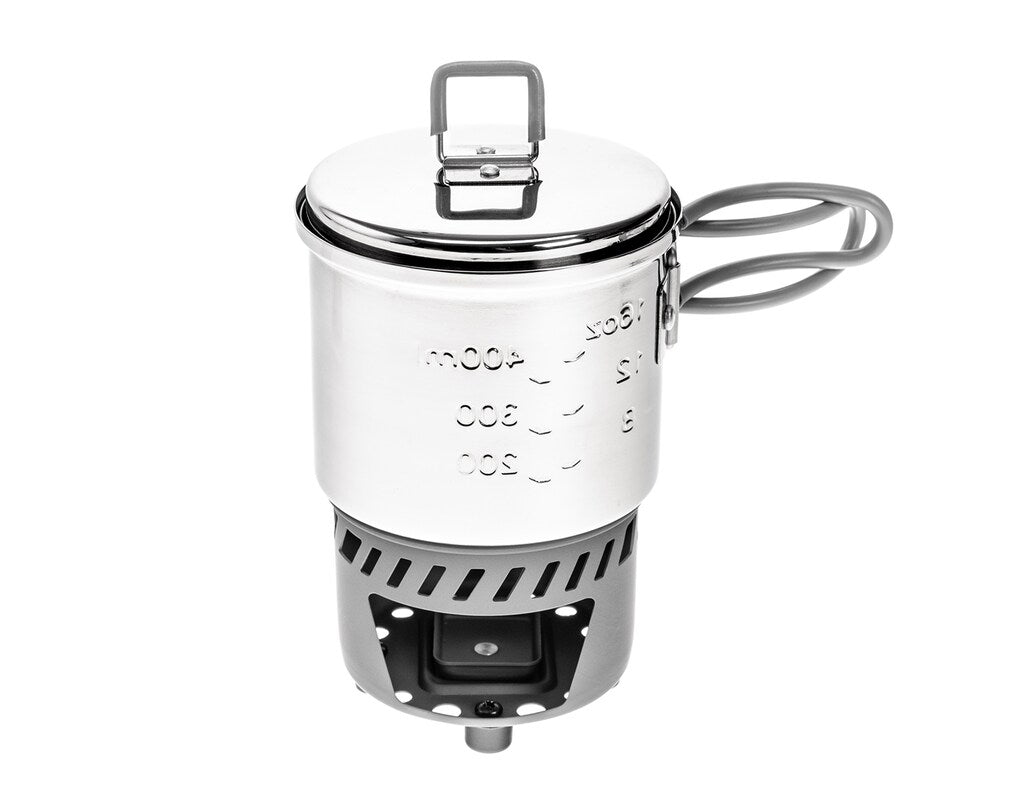 Kuchenka turystyczna Esbit z garnkiem Cookset Stainless steel 585 ml