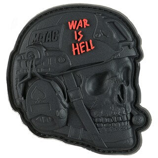 Naszywka M-Tac War is Hell 3D PVC Black