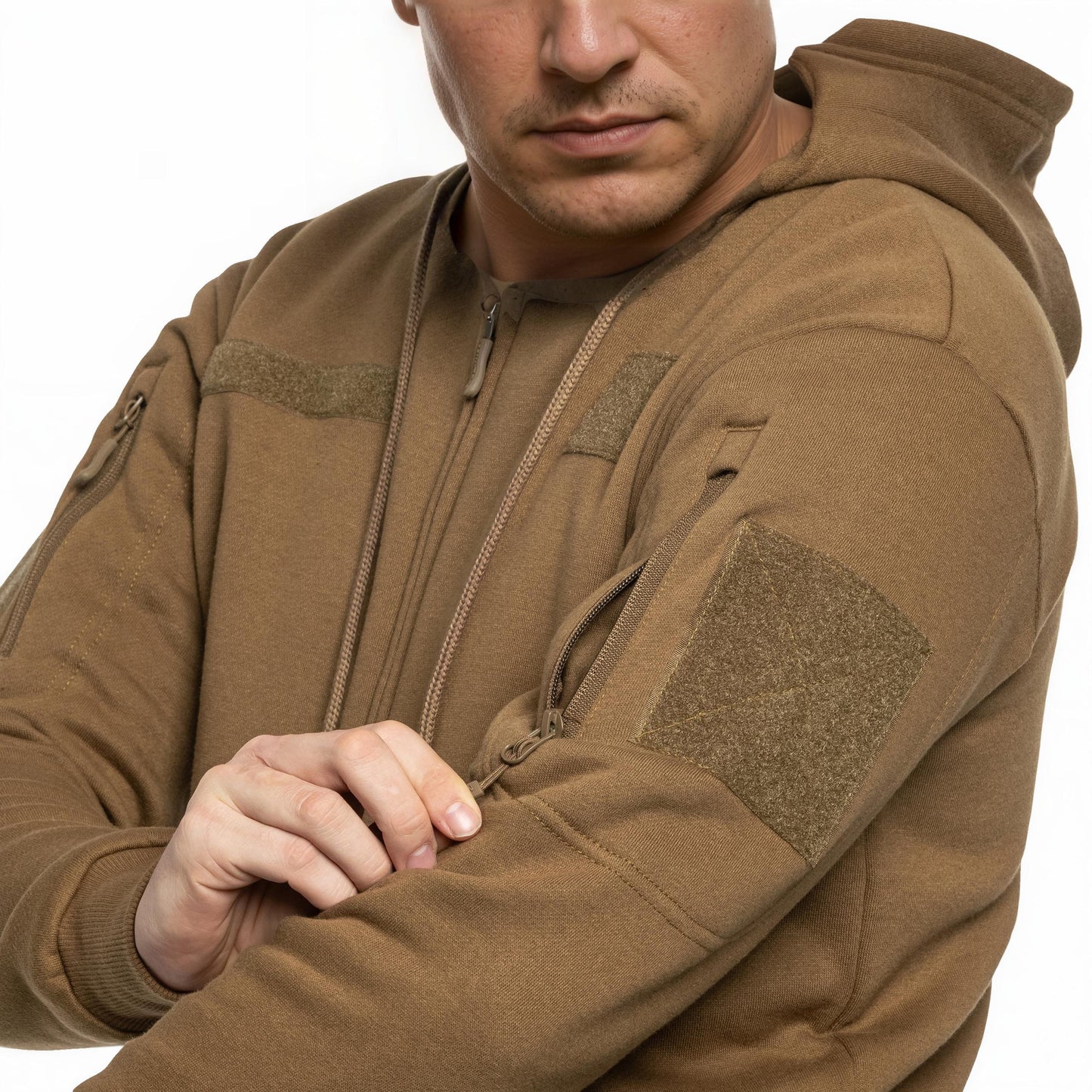 Bluza Mil-Tec Tactical Hoodie Zipper Coyote