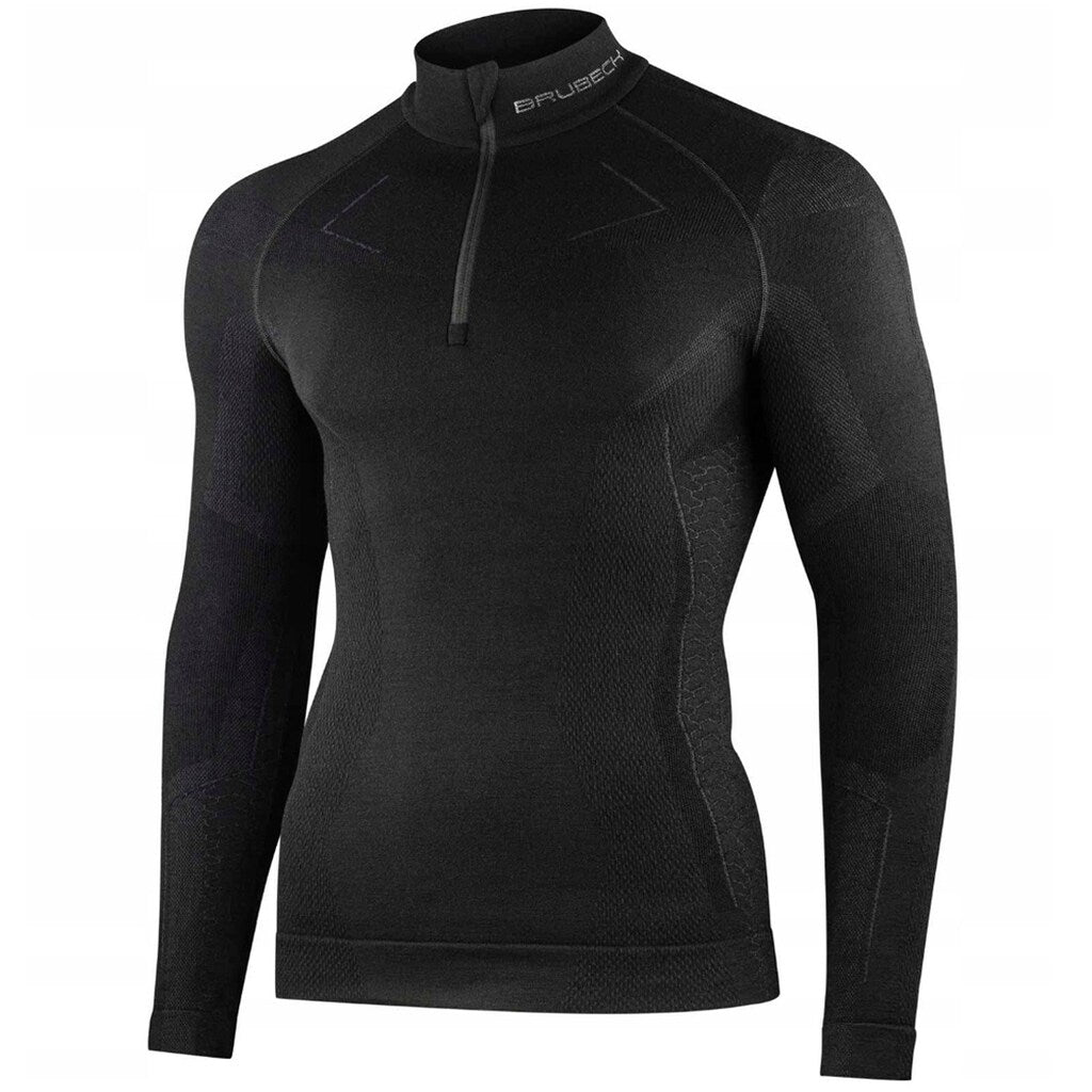 Koszulka termoaktywna Brubeck Extreme Merino Long Sleeve - Czarna