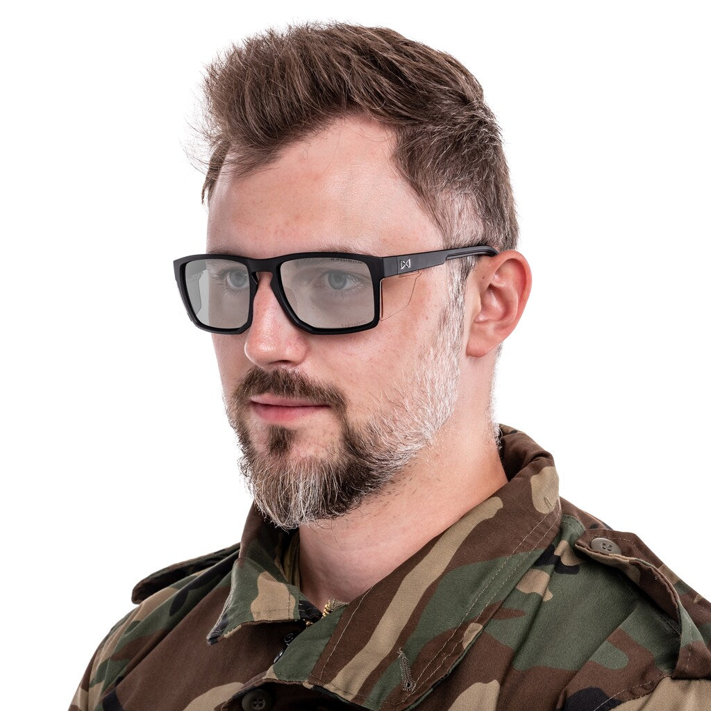 Okulary Wiley X Founder - Captivate Polarized Black Mirror/Matte Black