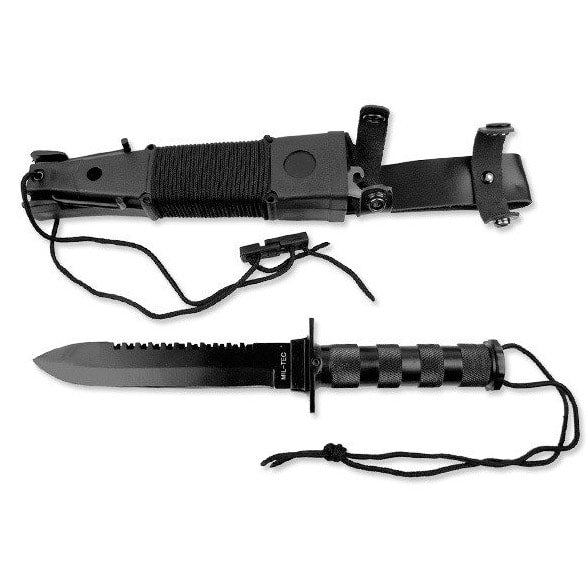 Nóż Mil-Tec Survival Knife + zestaw survivalowy