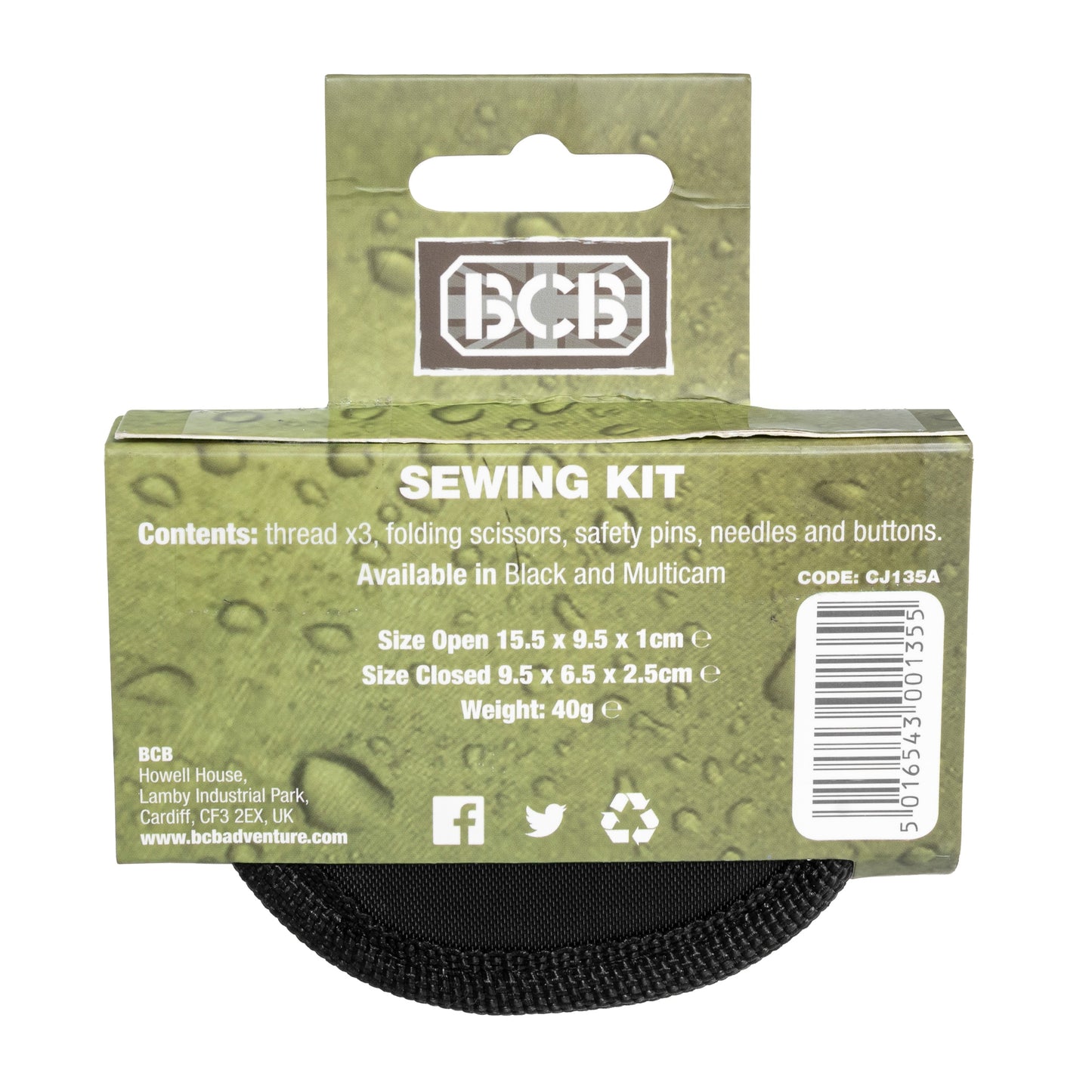 Zestaw krawiecki BCB Sewing Kit - Black