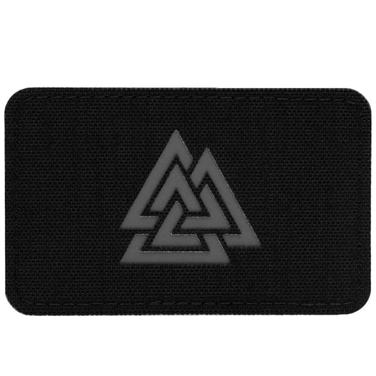 Naszywka M-Tac Valknut Laser Cut - Black/Grey
