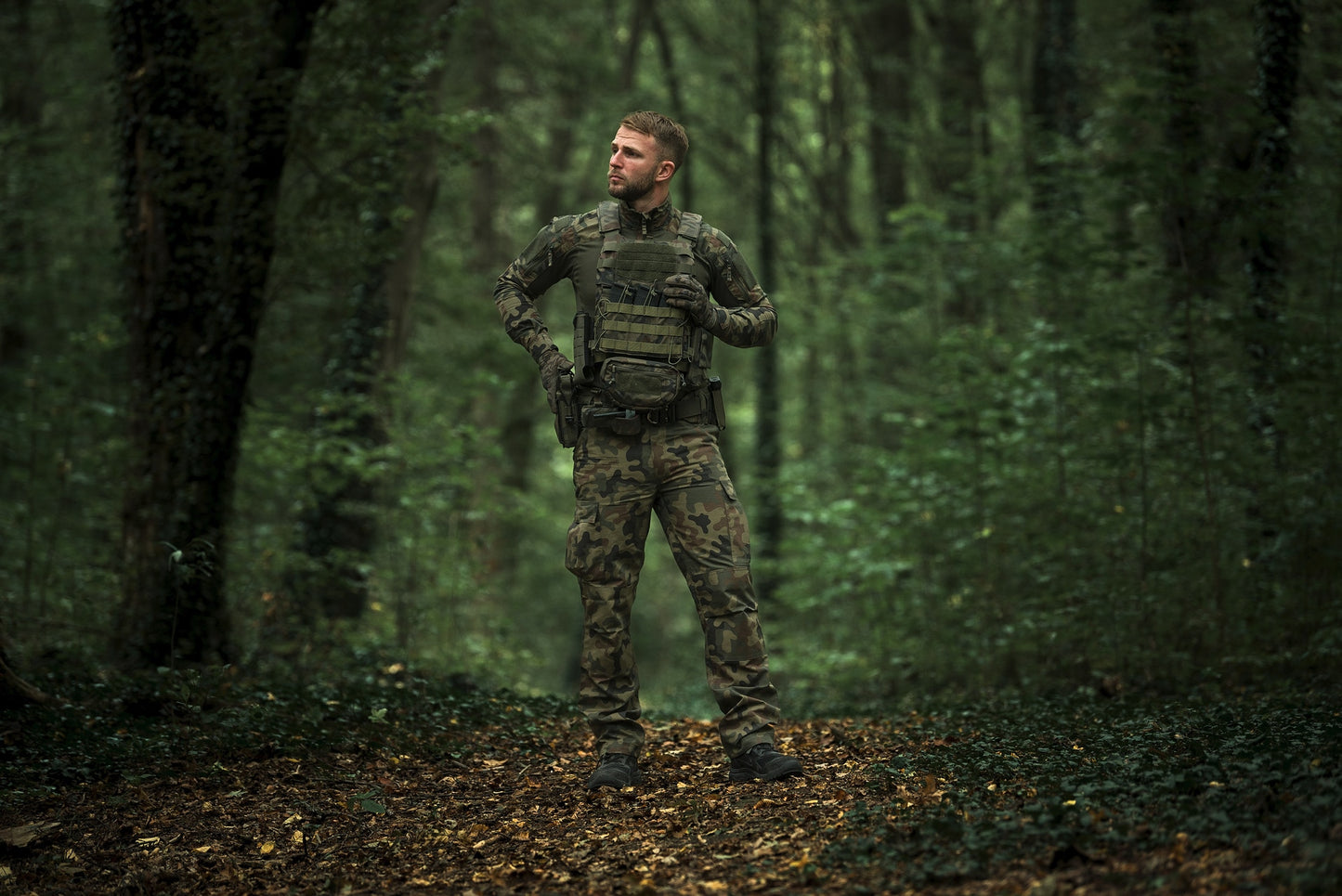Rękawice taktyczne Mechanix Wear Original - wz.93 Pantera PL Woodland