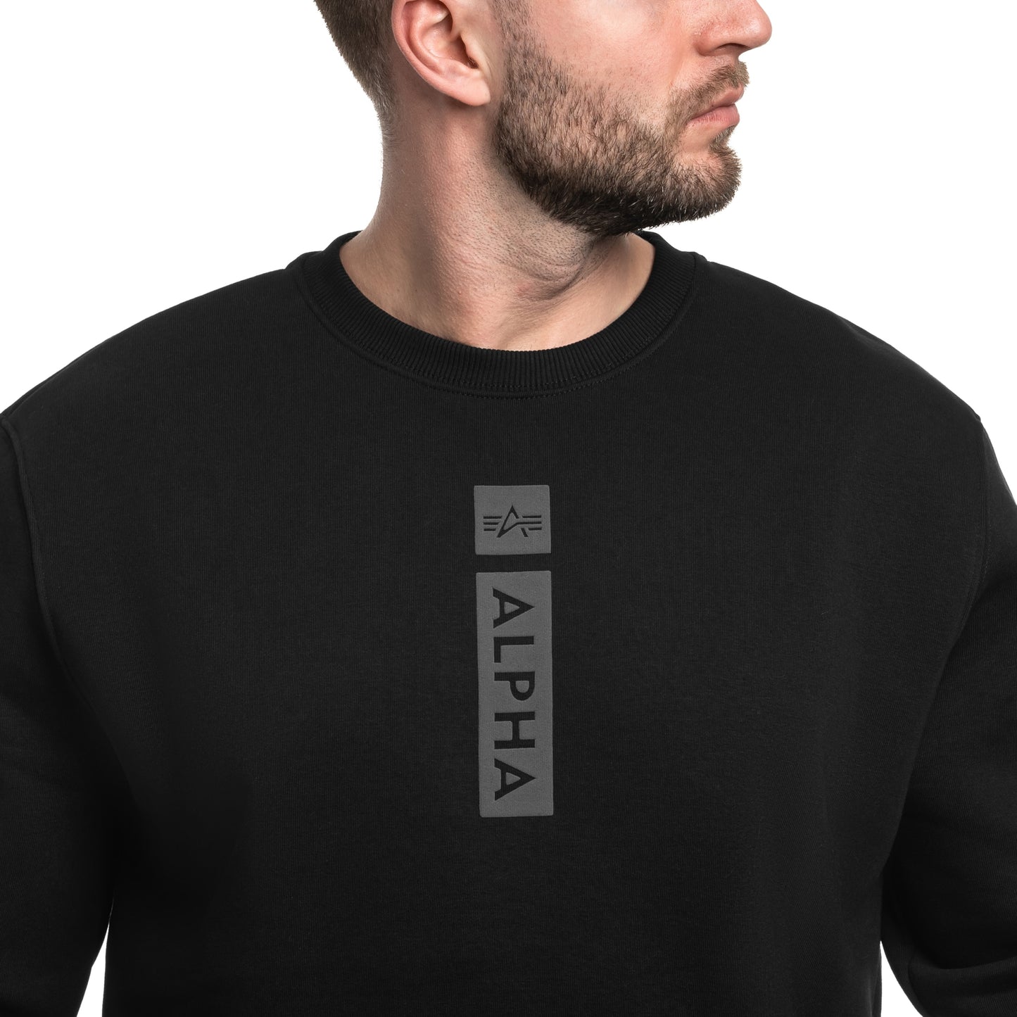 Bluza Alpha Industries Reflective Print Sweater - Black