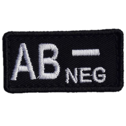 Emblemat Haasta grupa krwi AB Rh- Black