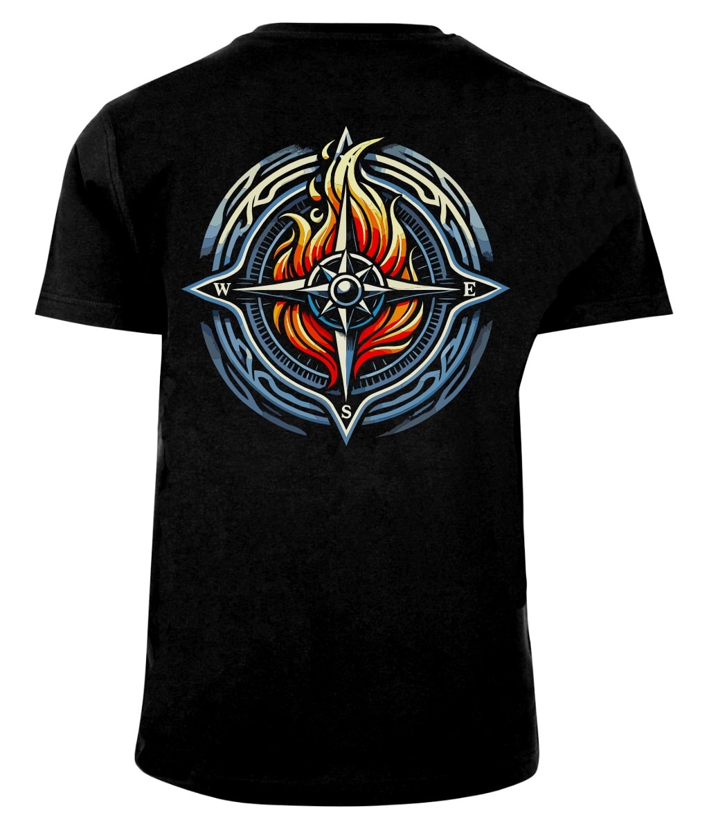 Koszulka T-shirt Voyovnik Fire Compass - Czarna