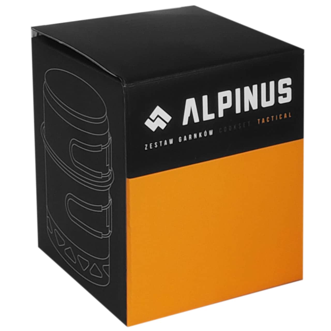 Menażka aluminiowa Alpinus Valdes Radiator - Szara