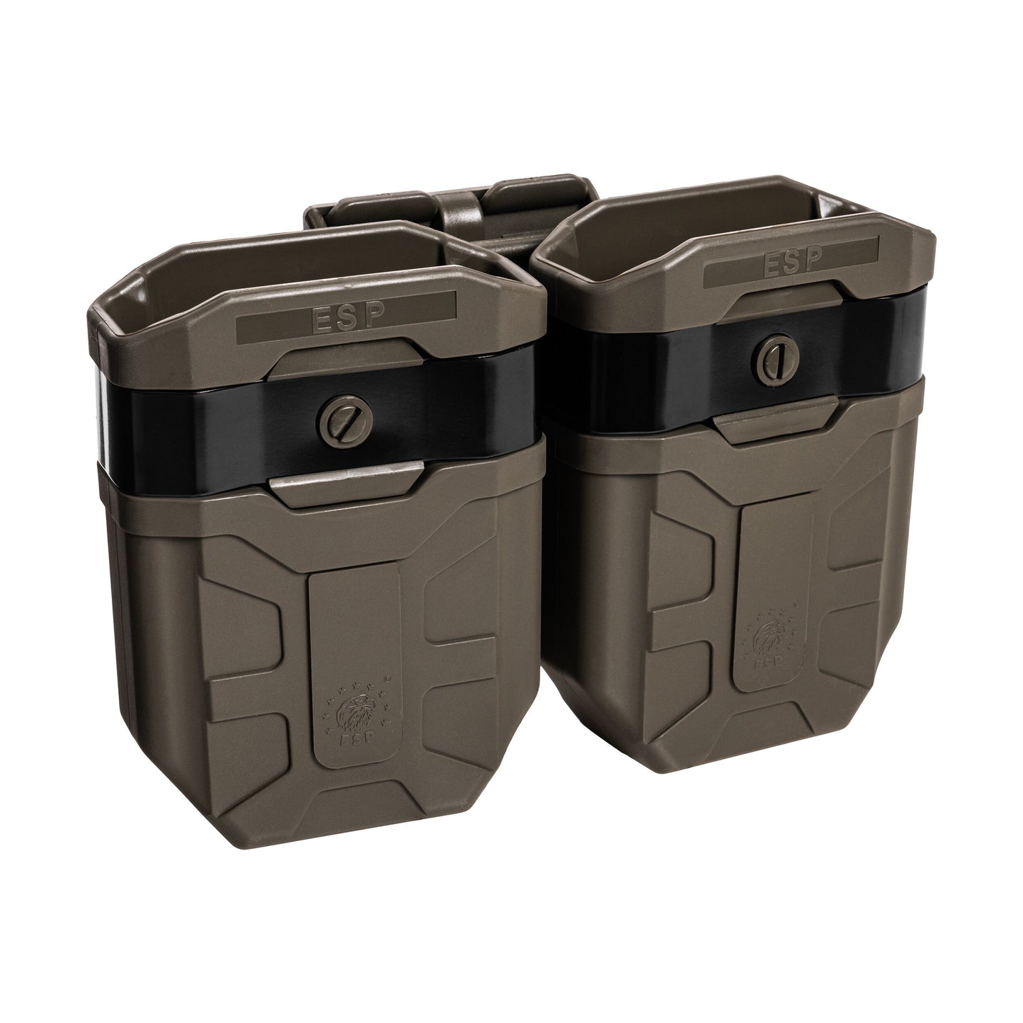 Podwójna ładownica obrotowa ESP z montażem UBC-04-2 na magazynki do AK - Olive Drab