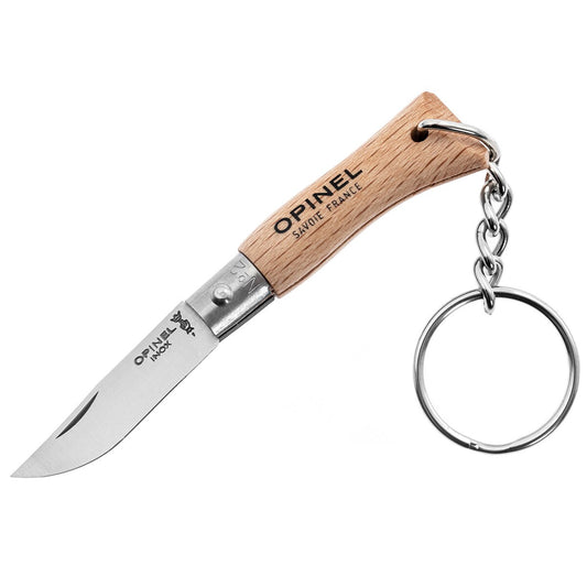 Nóż składany Opinel No.2 Inox Natural Brelok