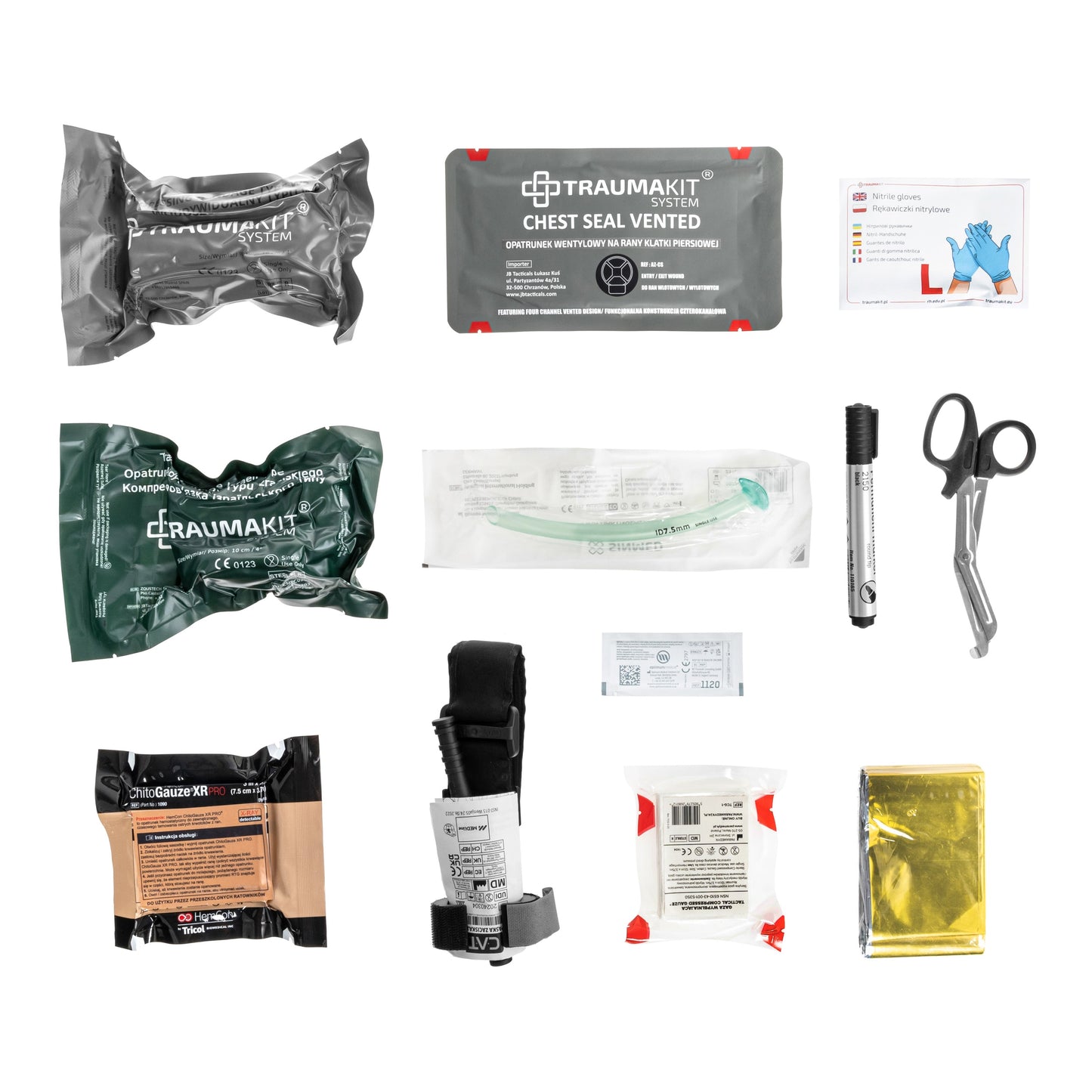 Apteczka modułowa AedMax Trauma Kit T Zielona - Taktyczna