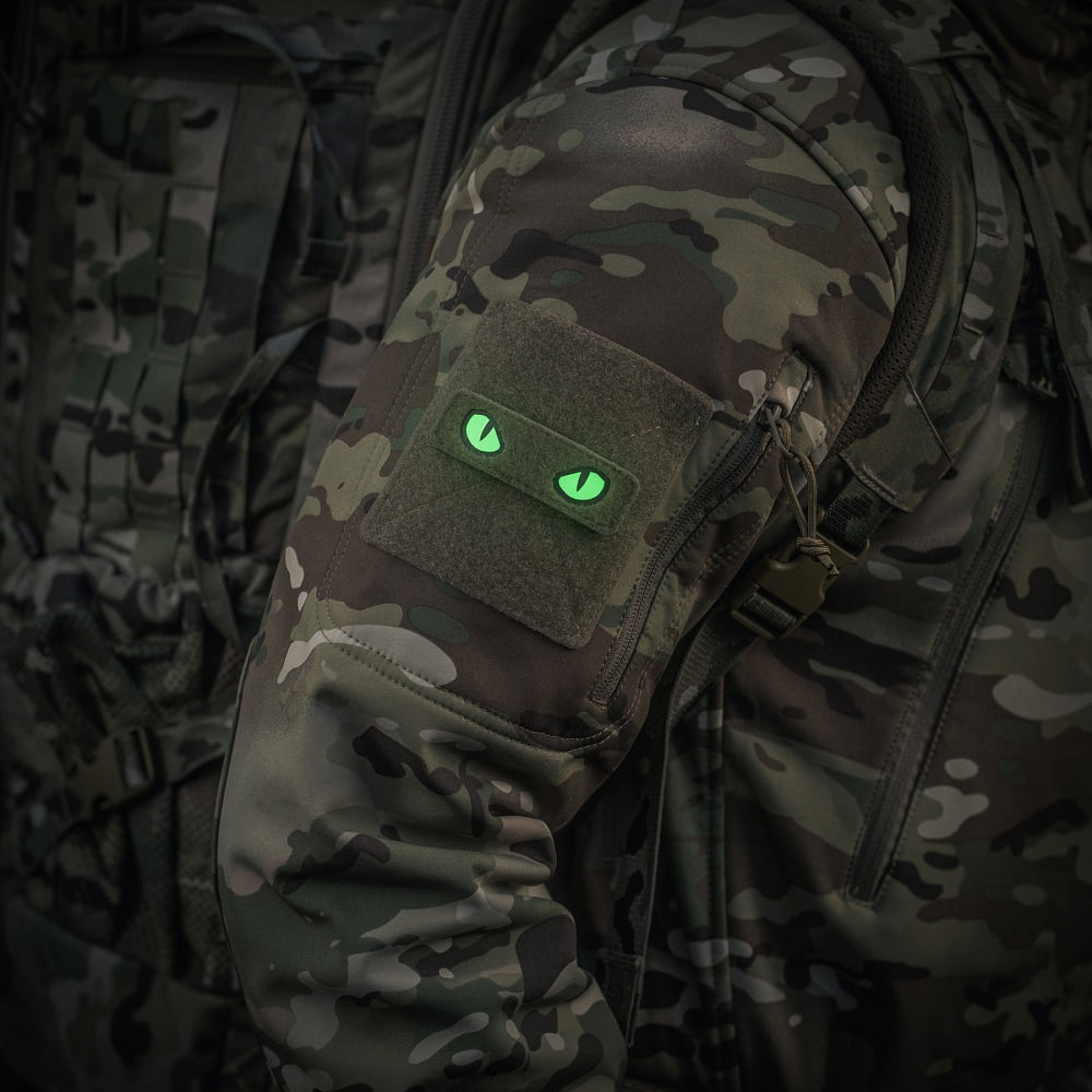 Naszywka M-Tac Cat Eyes Type 2 Laser Cut - Ranger Green/GID
