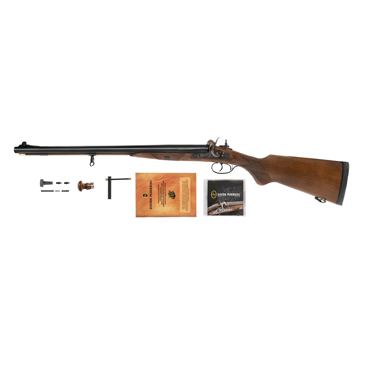 Karabin czarnoprochowy dwulufowy Pedersoli Kodiak Express Ghost .50