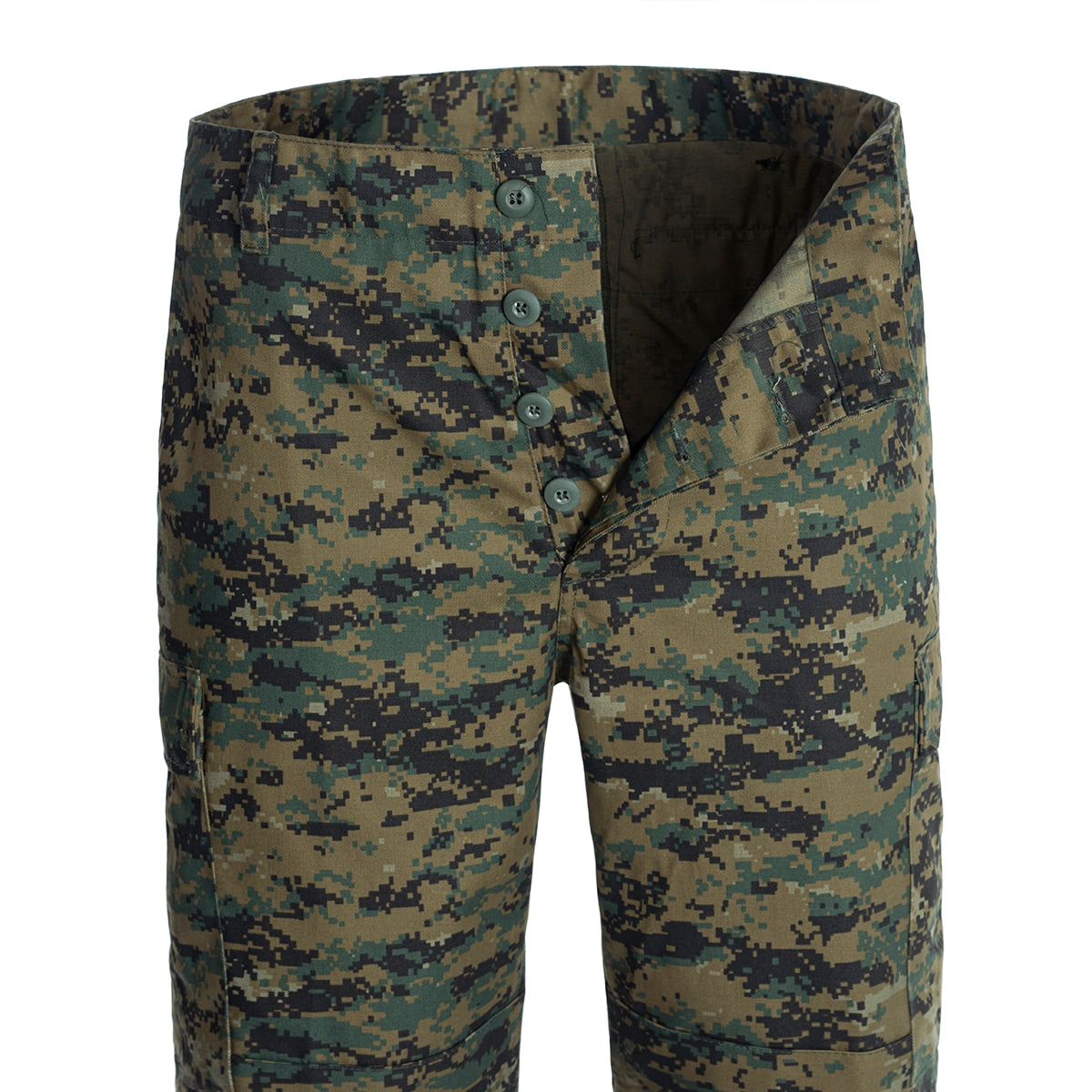 Spodnie wojskowe Mil-Tec wzmacniane BDU Digital Woodland
