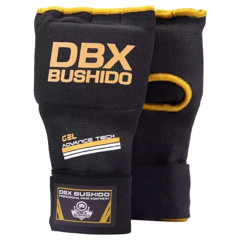Rękawice/owijki żelowe DBX Bushido - Czarne/Złote
