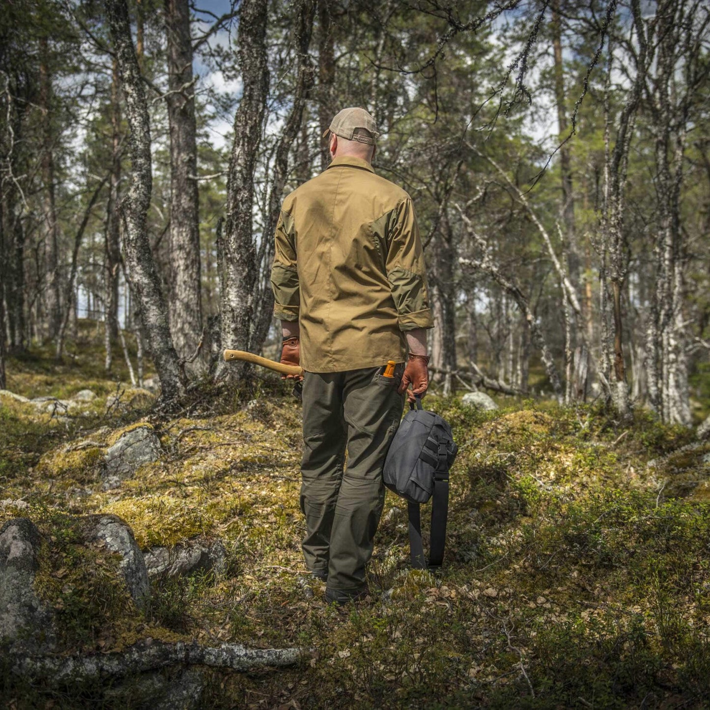Koszula Helikon Woodsman - Coyote/Taiga Green