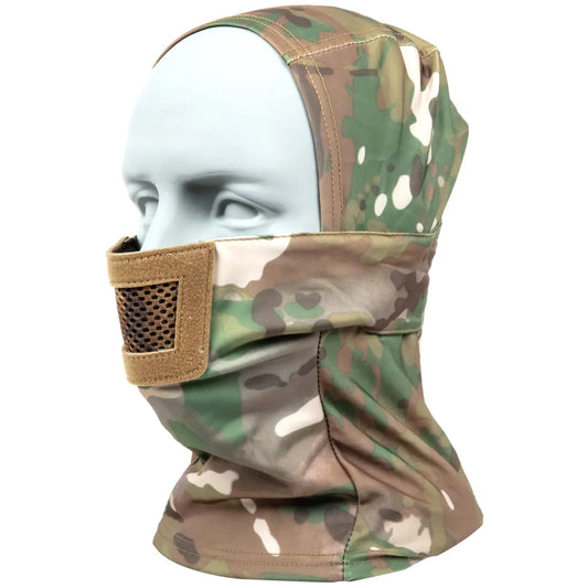 Kominiarka Specna Arms Knight z ochraniaczem - MultiCam