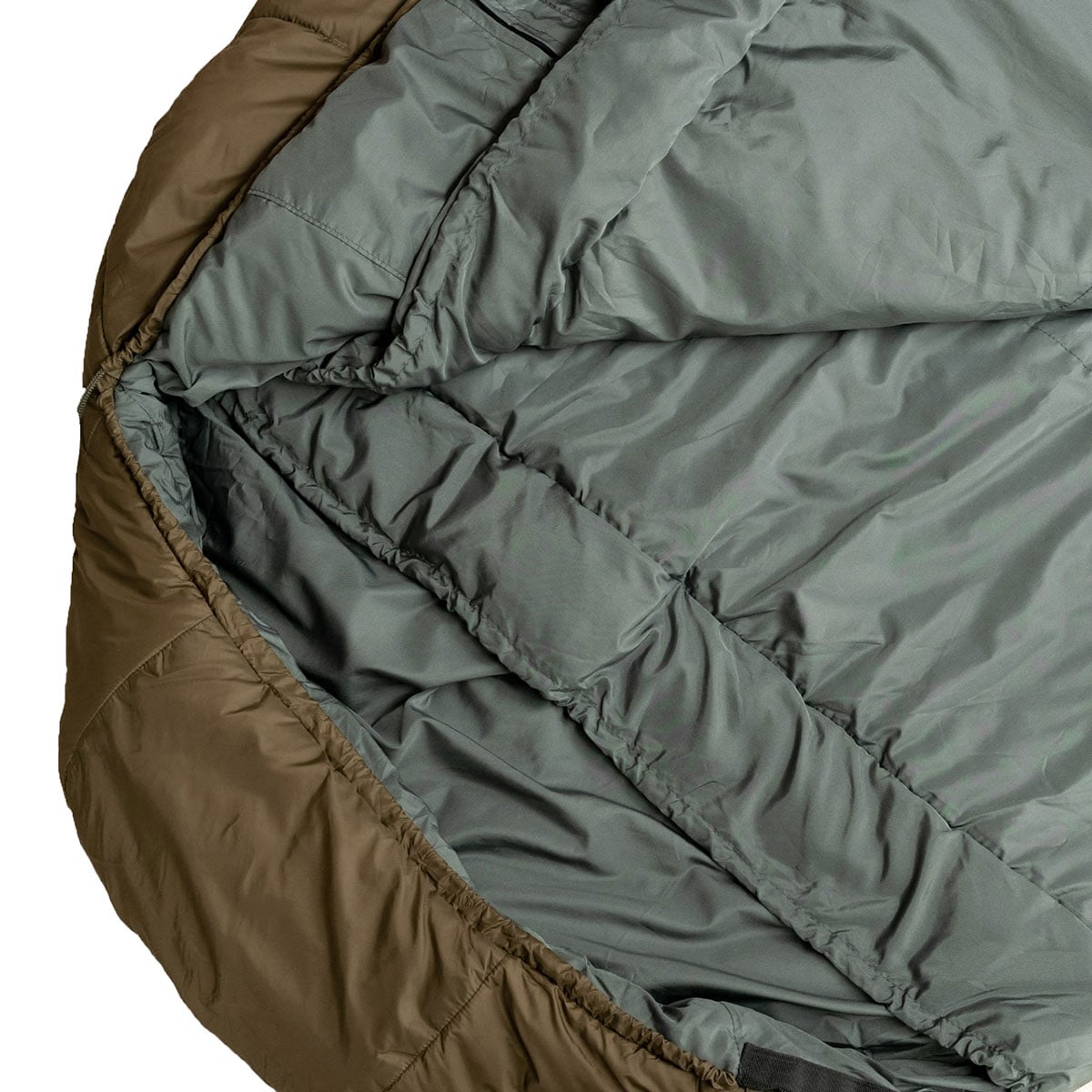 Śpiwór Alpinus Survival 1300 Oliwkowy - lewy