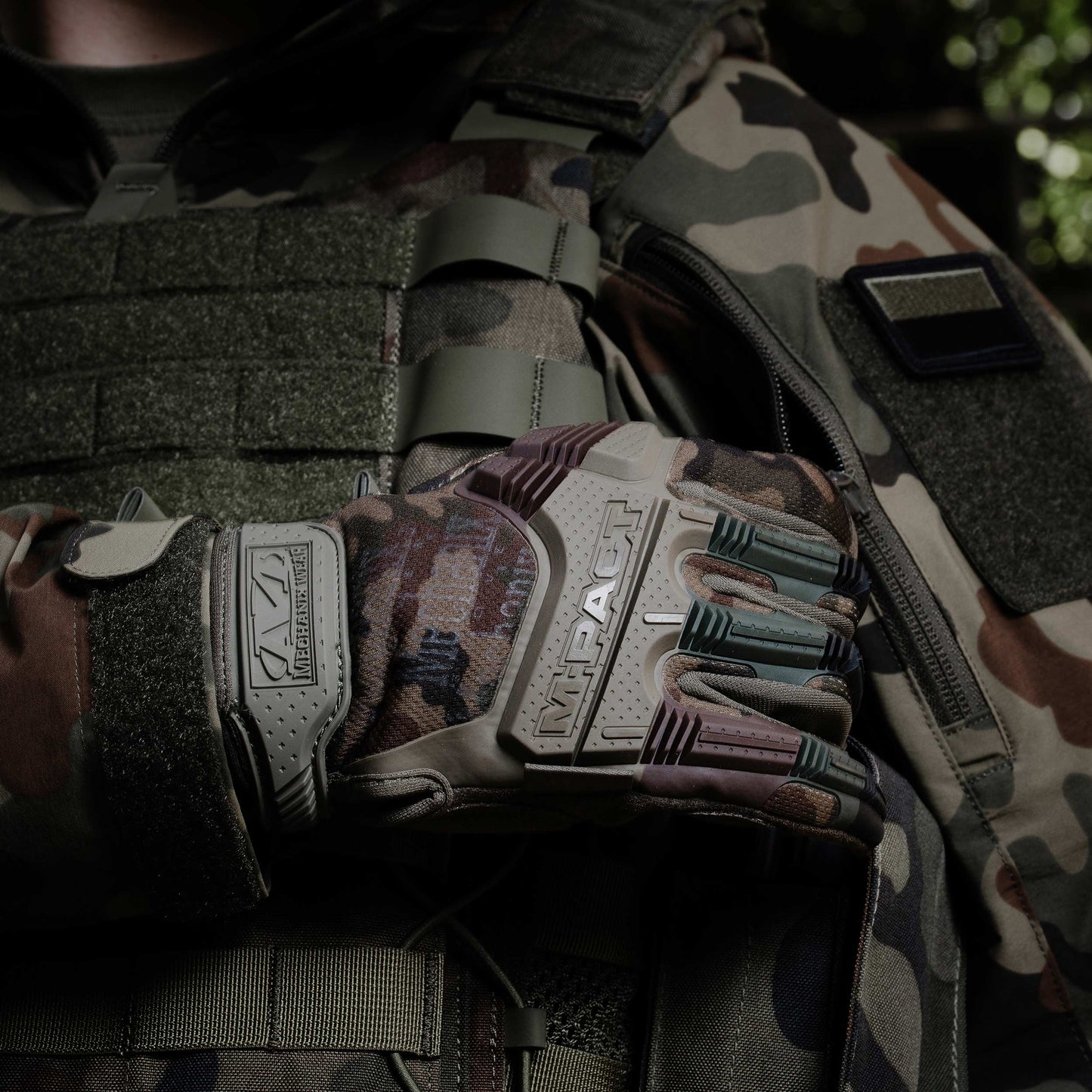 Rękawice taktyczne Mechanix Wear M-Pact - wz.93 Pantera PL Woodland