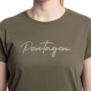 Koszulka T-shirt damska Pentagon Calligraphy - RAL 7013
