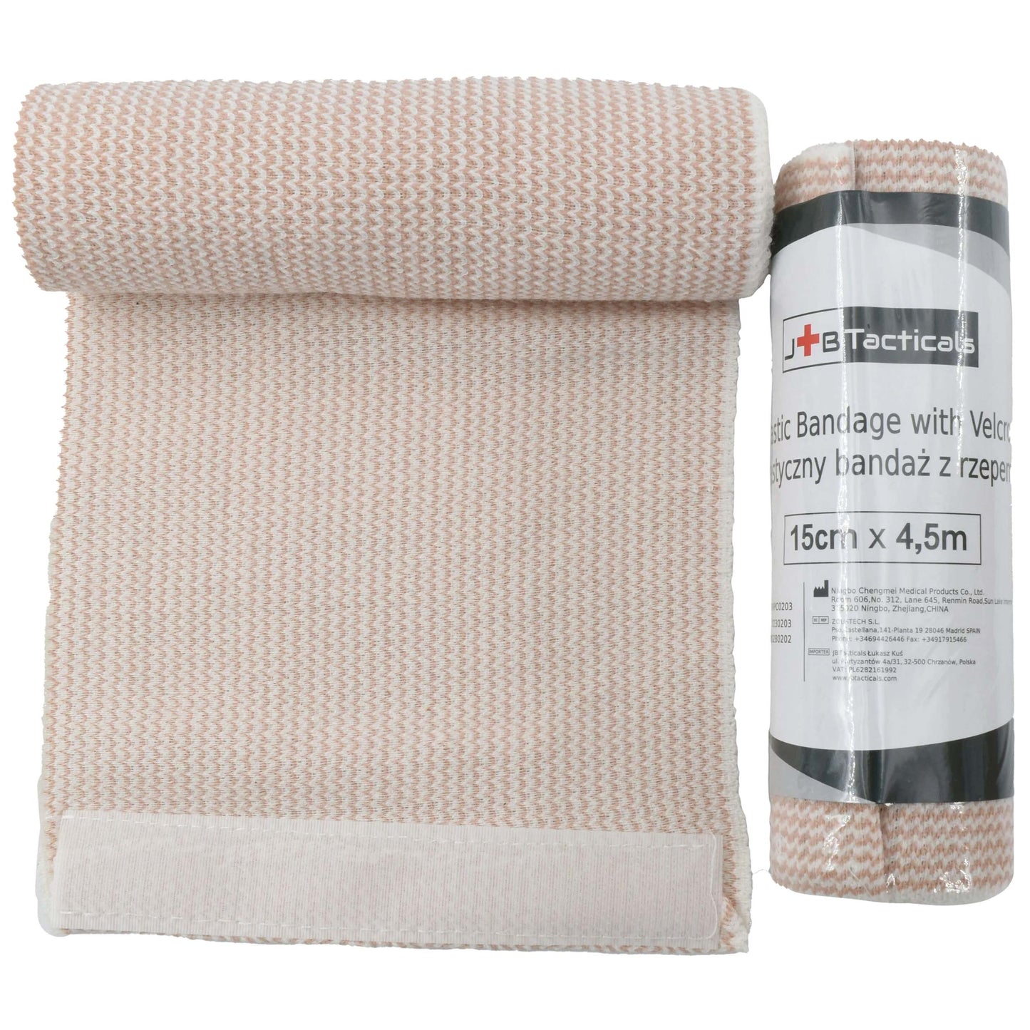 Bandaż elastyczny JB Tacticals Honeycomb z rzepem 15 cm